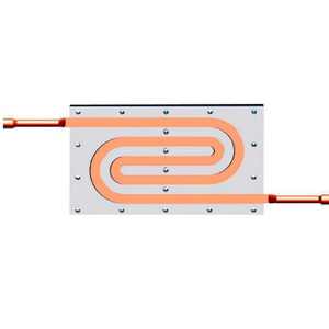 لوحة تبريد سائلة لوحدة المعالجة المركزية GPU من الأنابيب النحاسية
